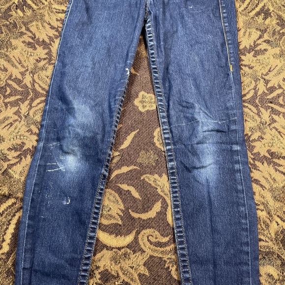 True Religion Denim - Vtg True Religion Jeans Womens Size 27 Blue Hi Rise Legging Embroidered USA
